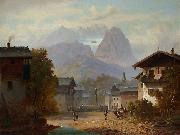 Anton Doll Ansicht von Garmisch oil painting artist